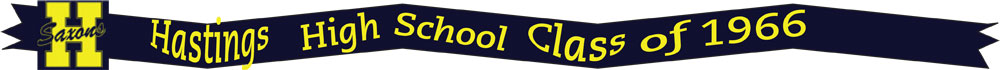 Hastings High School class of 1966 banner